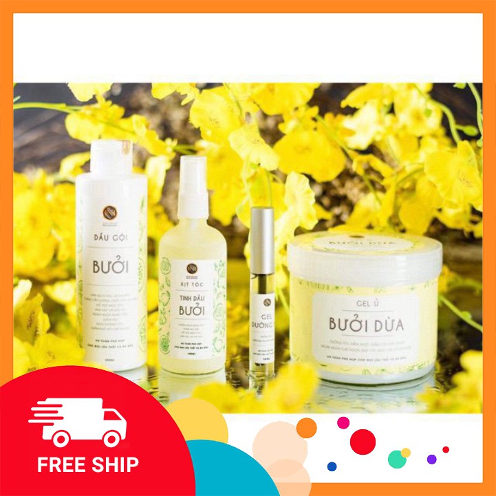 Bộ bưởi 4 món chăm sóc tóc nga hoàng