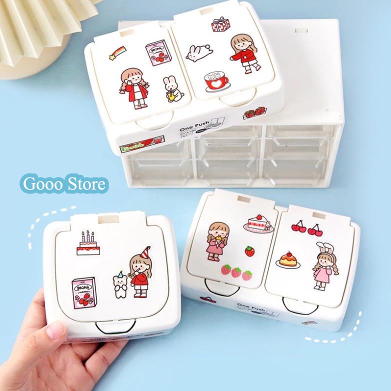 Hộp đựng đồ lưu trữ đa năng mini xinh xắn dễ thương
