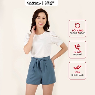Áo sơ mi phối ren gumac ab3237