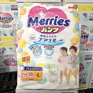Bỉm/Tã Merries nhập khẩu công miếng