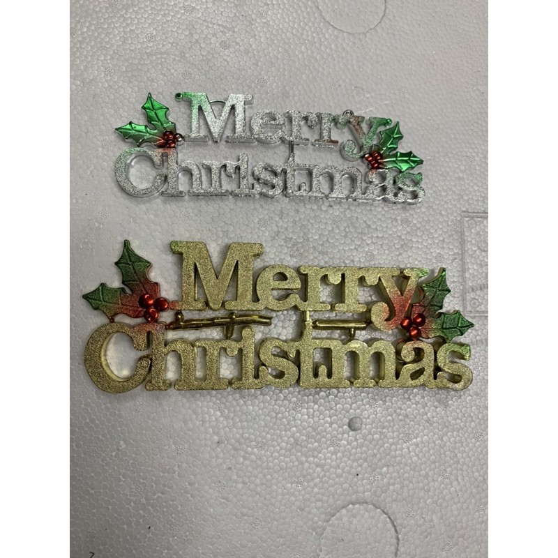 Chữ merychistmas ánh kim trang trí noel - HN3