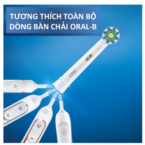 Đầu Bàn Chải Điện Oral-B Braun - Đầu Floor Action- Lông chải  di dộng, làm sạch sâu các kẽ răng