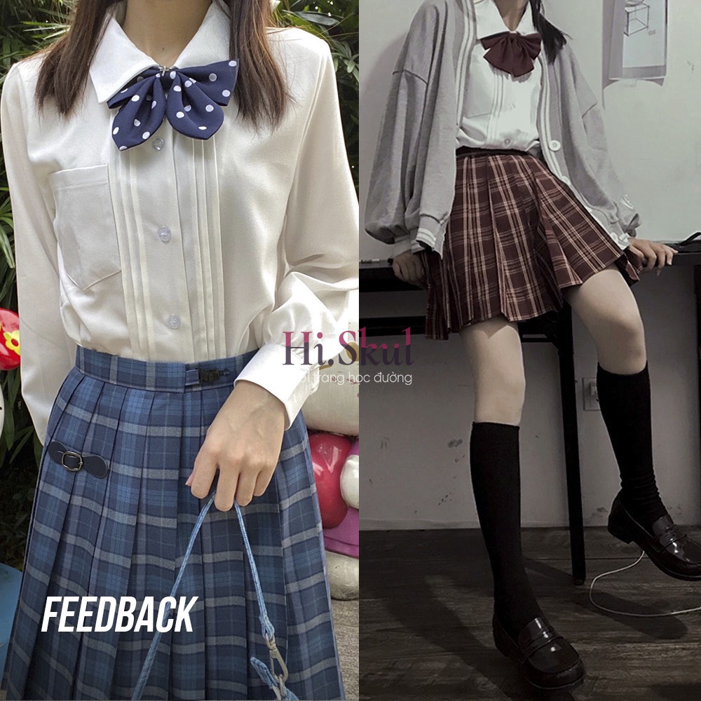 Áo sơ mi dài tay phong cách JK Nhật Bản kiểu dáng học sinh dễ thương A00030