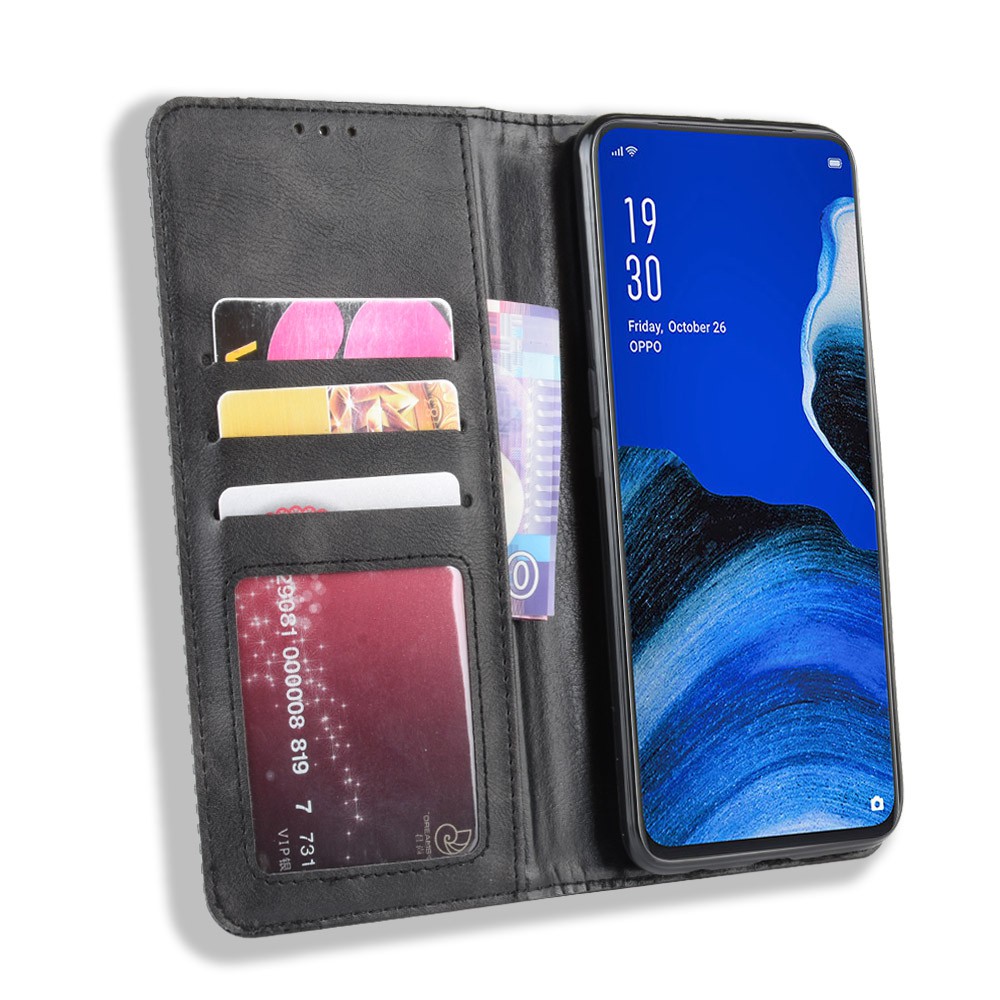 Bao Da pu Điện Thoại Nắp Lật Kèm Ngăn Đựng Thẻ Cho oppo reno 2f reno2f reno2 f Ốp