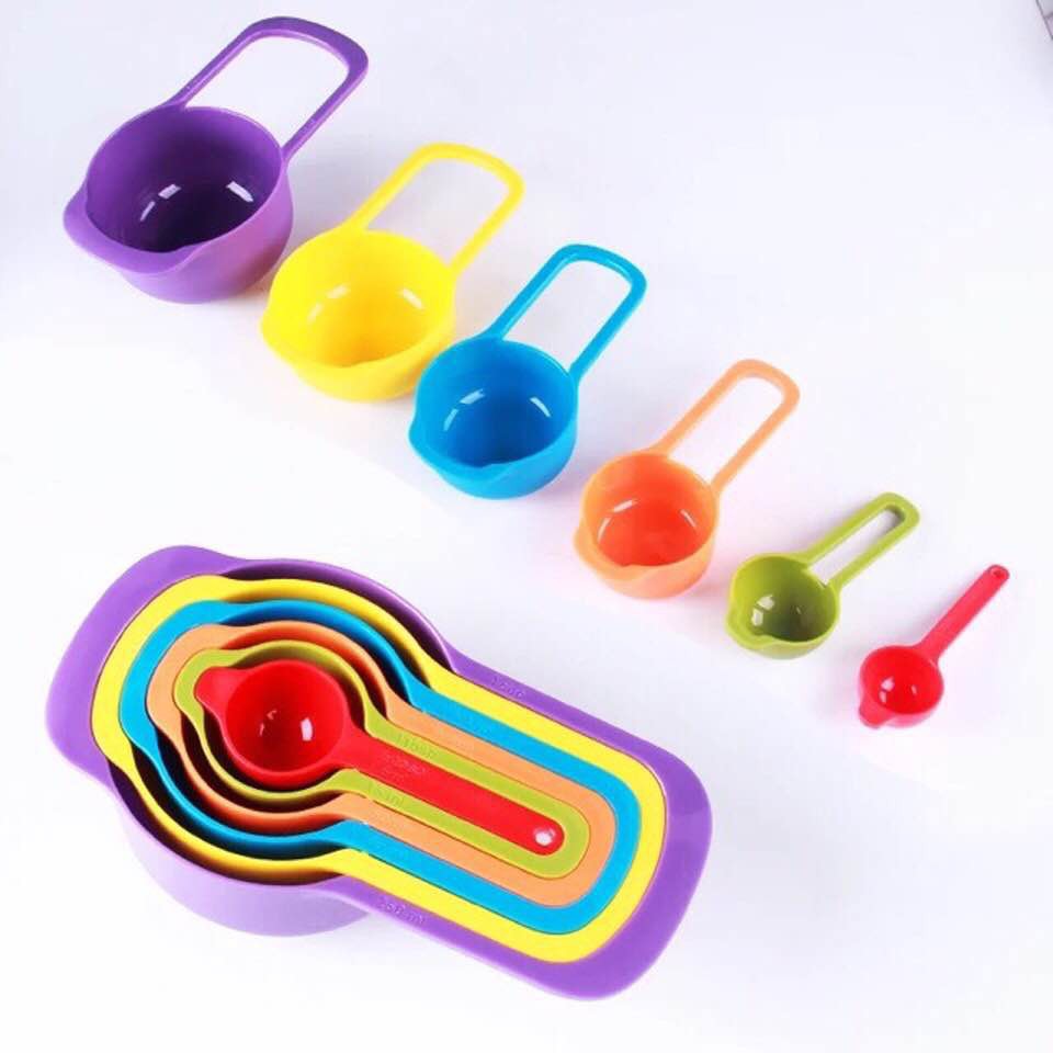 Bộ thìa đong 6 món 6 màu - 6 Piece Measuring Spoon Set (MS 170)