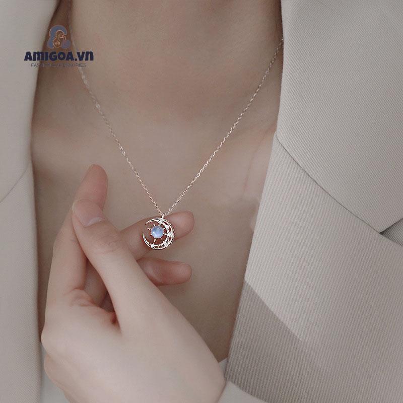 Vòng cổ Hình Mặt Trăng Ngôi Sao Thời Trang Cho Nữ
