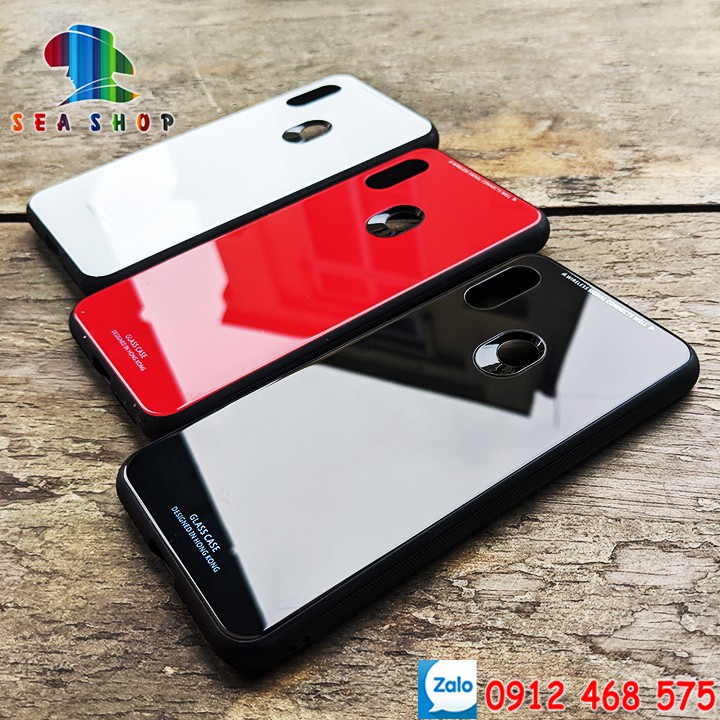 Ốp lưng Realme 6 Pro - Viền nhựa dẻo chống sốc - Mặt lưng bằng kính cường lực