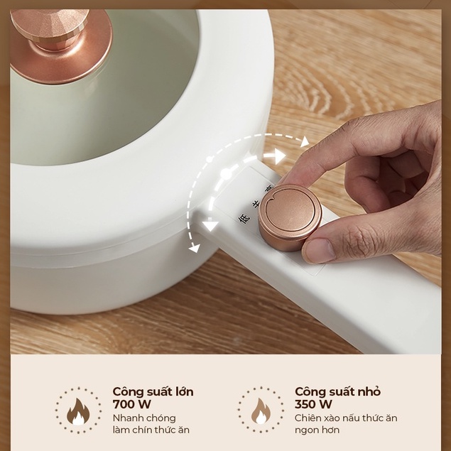 Nồi điện đa năng 1.6L Bear DRG-P16M2  - Chính hãng - BH 18 tháng