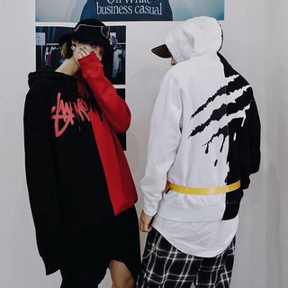 FREESHIP_ Áo Khoác Hoodie Nam Nữ Phối Nửa Beat Lưng( 2 kiểu mẫu