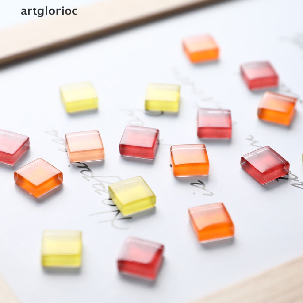 Túi 100g Gạch Thủy Tinh Pha Lê Phong Cách Mosaic Sáng Tạo Dùng Làm Đồ Thủ Công DIY Cho Trẻ Em