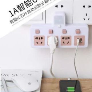 Ổ cắm điện thông minh có công tắc riêng tiện lợi kiêm đèn ngủ và sạc điện thoại 3 in 1