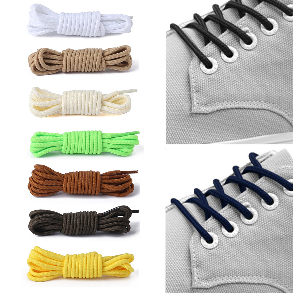 1pair Polyester Solid Shoelace Classic Round Shoelaces Casual Boots Lace | BigBuy360 - bigbuy360.vn