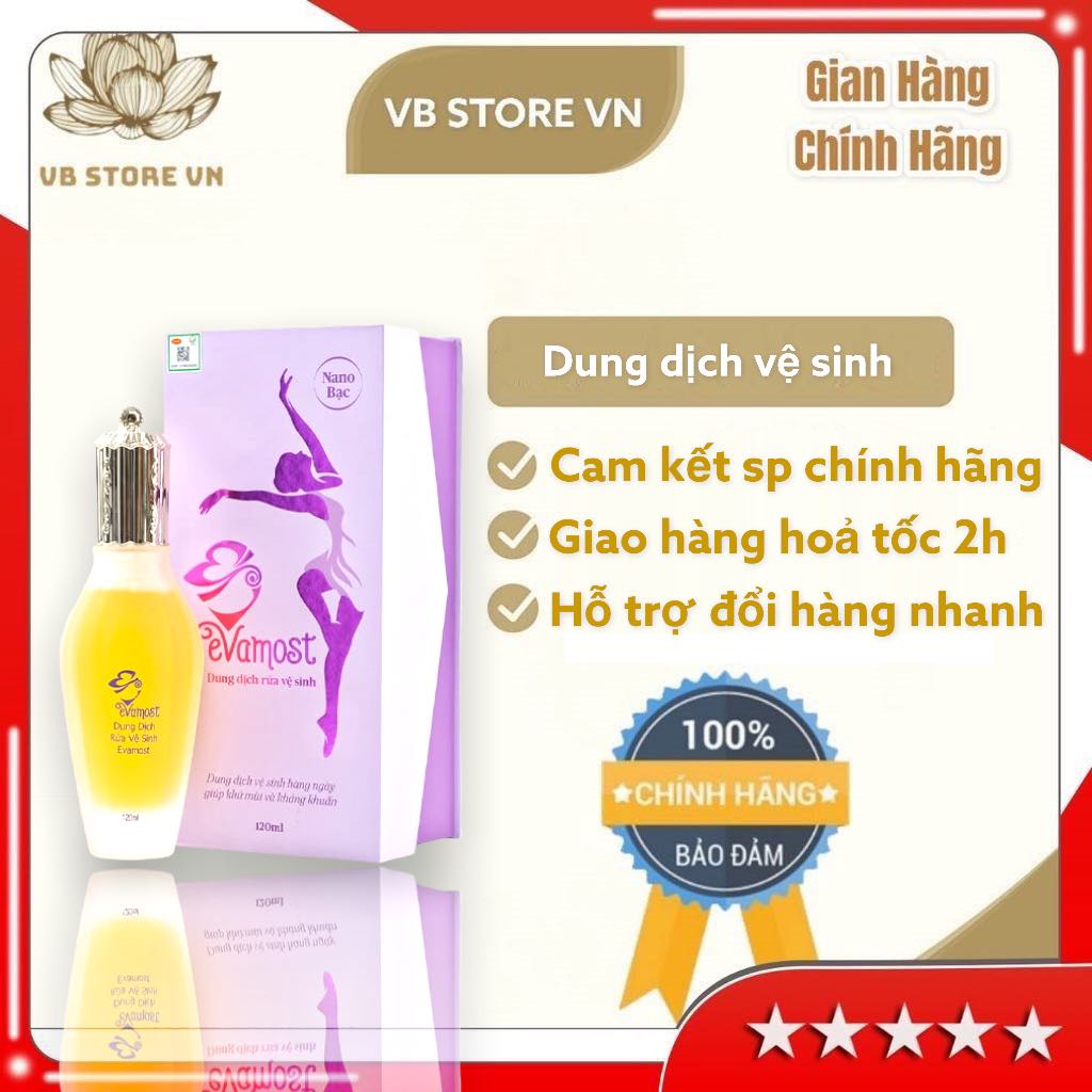 🔆 Dung Dịch Vệ Sinh Phụ Nữ Evamost Moomery Nhã Phương 120ml
