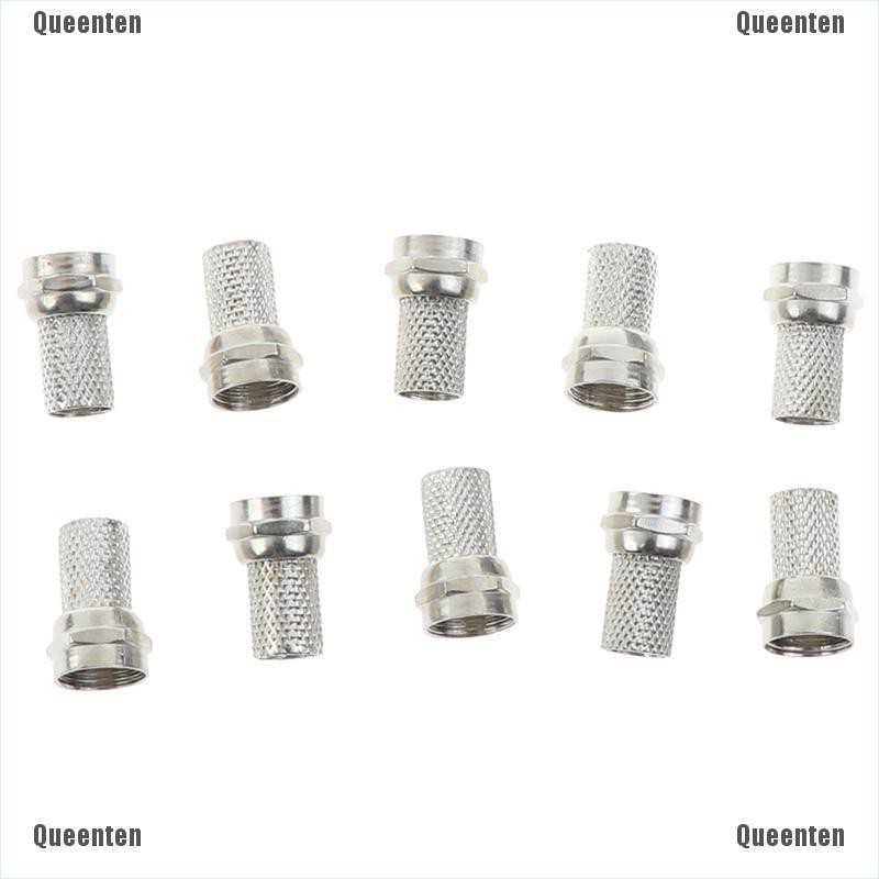 Bộ 10 đầu nối 75-5 F dạng vặn lên cho anten tv vệ tinh