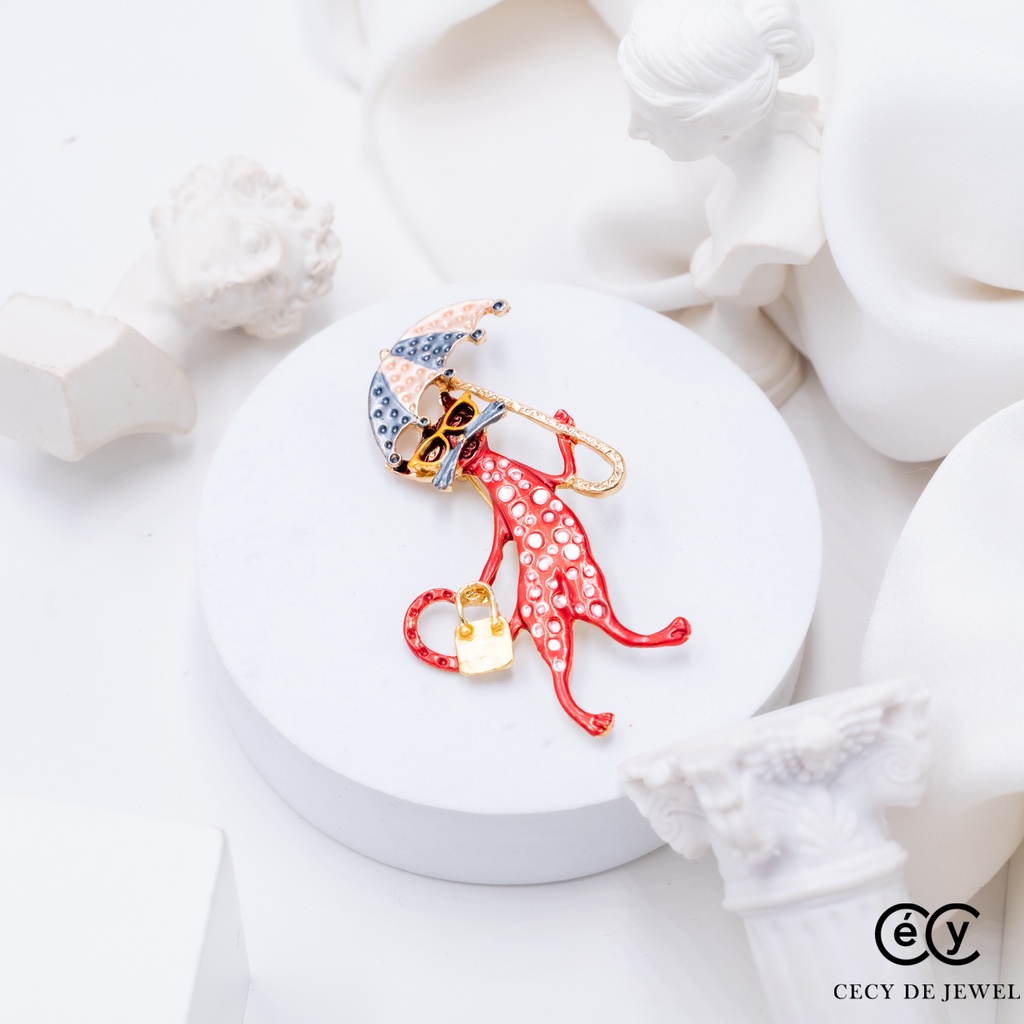 TRÂM CÀI ÁO CECY RED - BLUE CAT M606