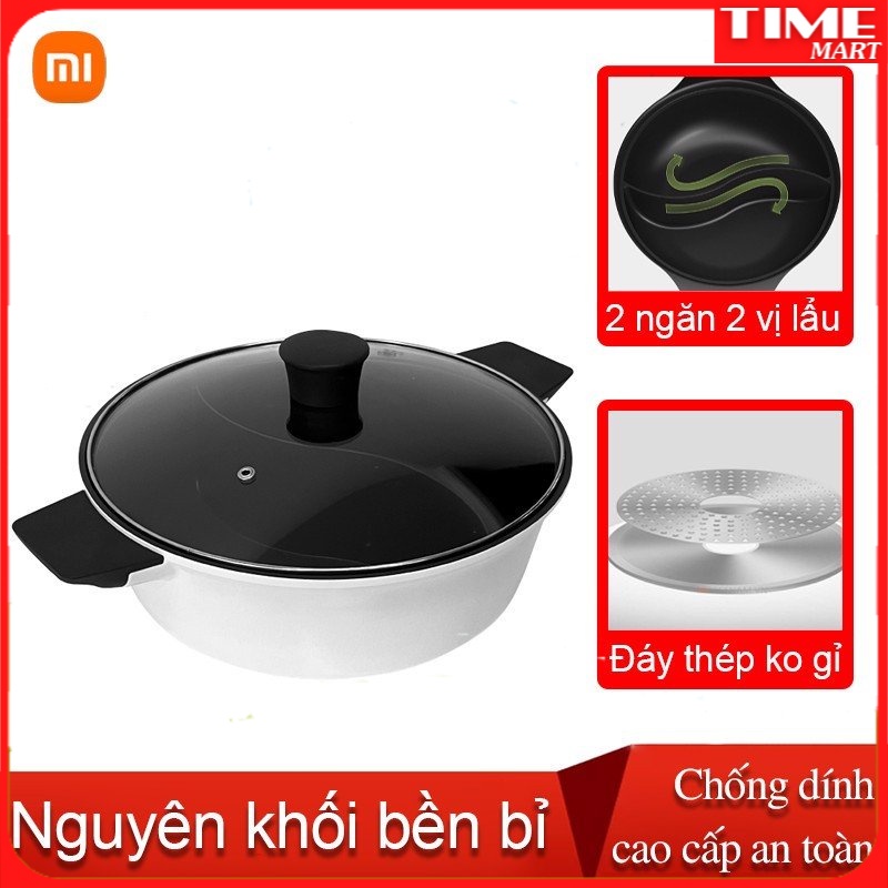[CHÍNH HÃNG] Nồi lẩu 2 ngăn Xiaomi Zhiwu Zhu ZGYY001ACM. [TIME_MART siêu thị tiện ích gia đình]