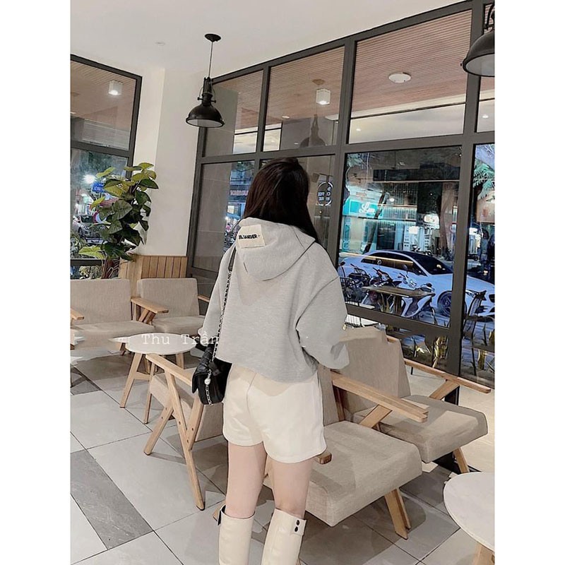 Áo Nỉ Mũ Tay Rơi Dáng Lửng Hàng Quảng Châu M0993-Teen 888