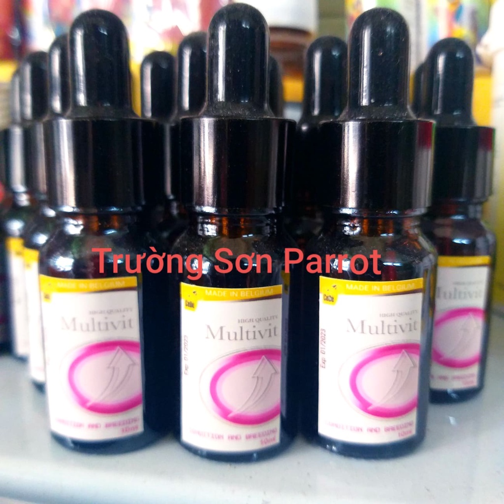 1 chai 10ml vitamin Ce.De cho chim cảnh, vẹt, yến hót, chào mào, bồ câu,....