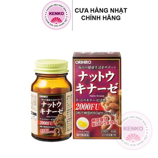 Viên uống hỗ trợ phục hồi tai biến Nattokinase Orihiro 60 viên - HÀNG NỘI ĐỊA NHẬT