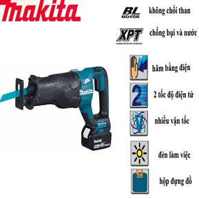 Máy cưa kiếm makita DJR187, máy cưa pin kèm lưỡi cưa kiếm, chính hãng Nhật Bản