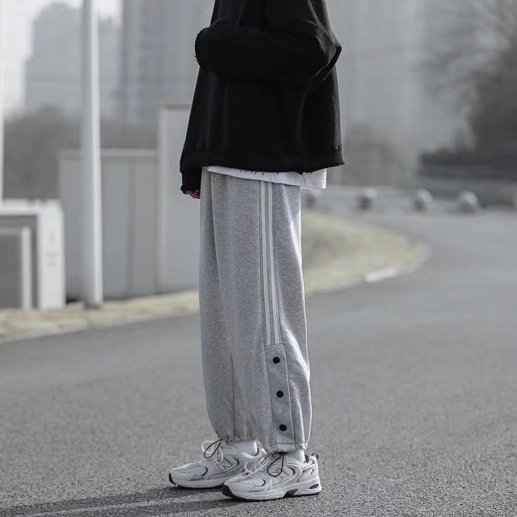 Quần jogger nam phong cách hip hop đường phố thời trang Hàn Quốc