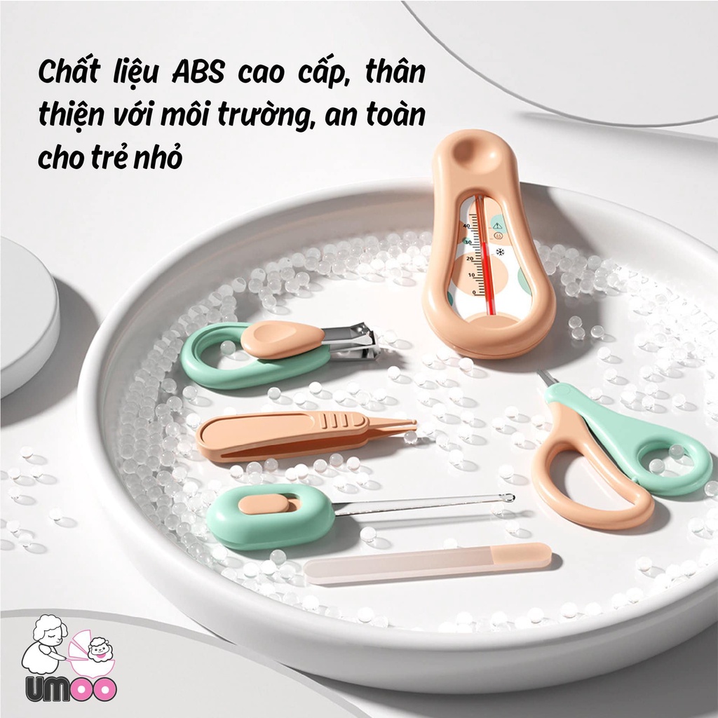 Bộ chăm sóc móng tay siêu tiện dụng Umoo 6 chi tiết UM-11103
