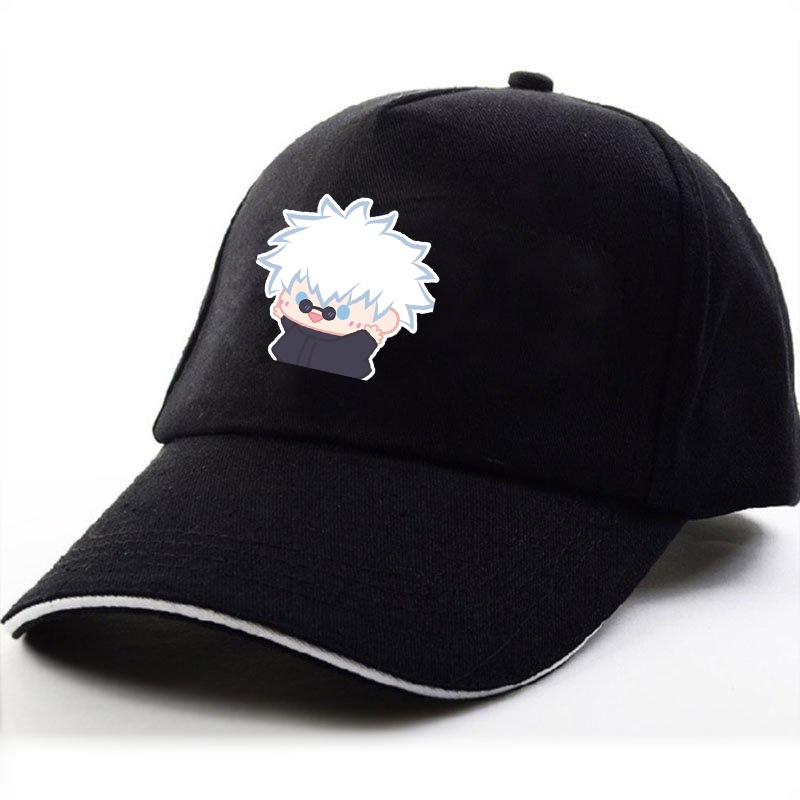 Mũ lưỡi trai in hình JUJUTSU KAISEN VER TẬP THỂ DỤC xinh xắn thời trang phong cách anime chibi cá tính