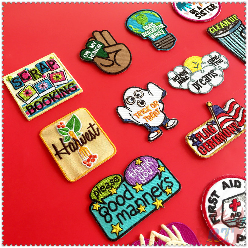 Miếng ủi thêu trang trí quần áo nhiều mẫu xinh xắn tùy chọn