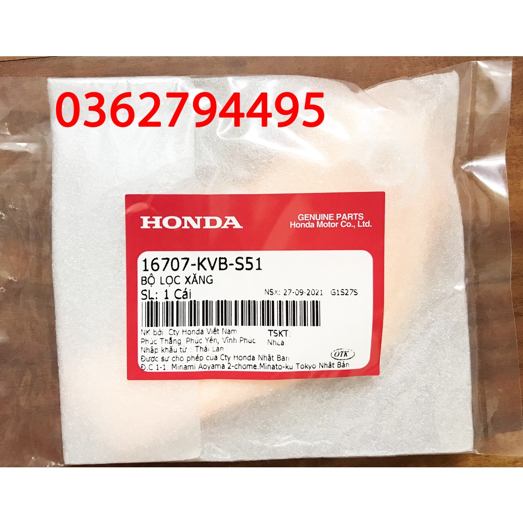 Bộ Lọc xăng Winner v1/Winner X/Winner V3/Sonic Zin chính hãng Honda