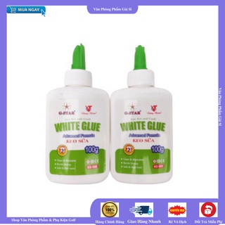 [ GIÁ HỦY DIỆT ] Keo Sữa thể tích 100ml  có chất liệu đặc sệt trắng đục như sữa kem và tính kết dính cao, bền chặt