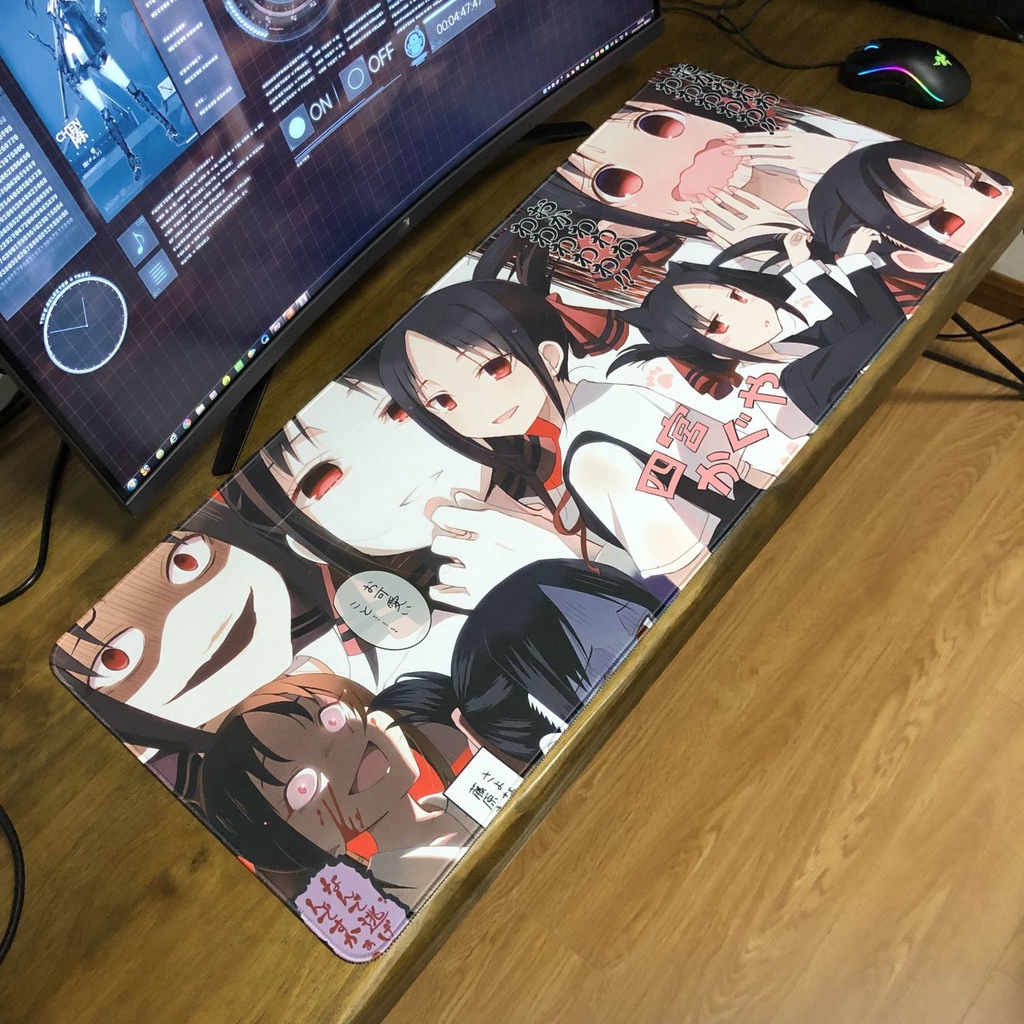 Tấm Lót Chuột Và Bàn Phím Kaguya 700x300 In Hình Anime Kaguya Kaguya