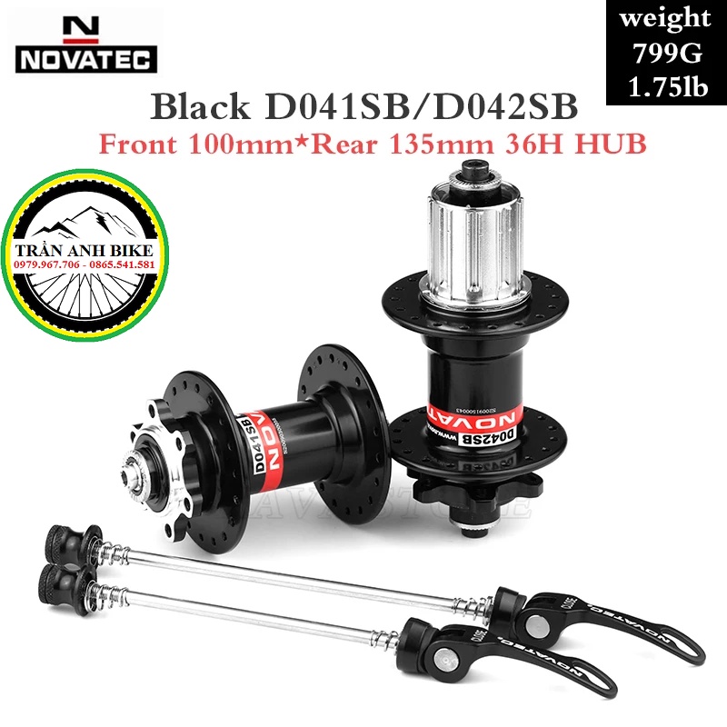 Moay ơ Hub xe đạp Novatec D041SB/D042SB 32 lỗ