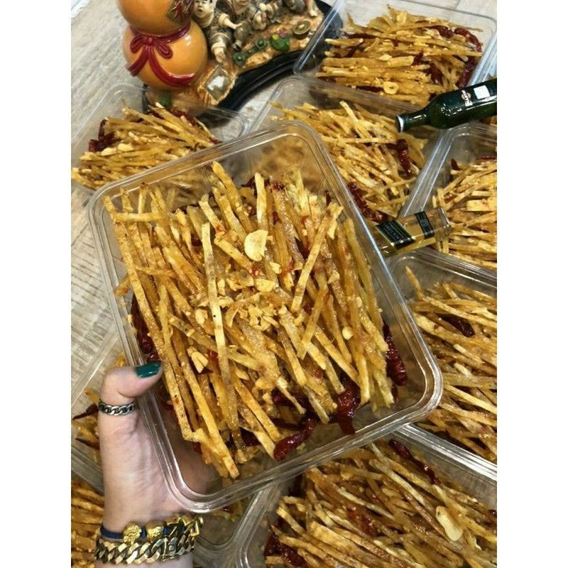 100gr cá thiều bơ tỏi cay