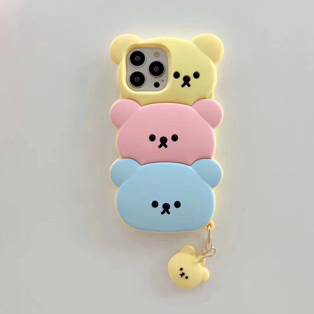 Ốp Điện Thoại Họa Tiết Gấu Cho Iphone 13 Pro Max 12 Pro Max 11 Pro Max Xs Max Xr X 7+ 8+
