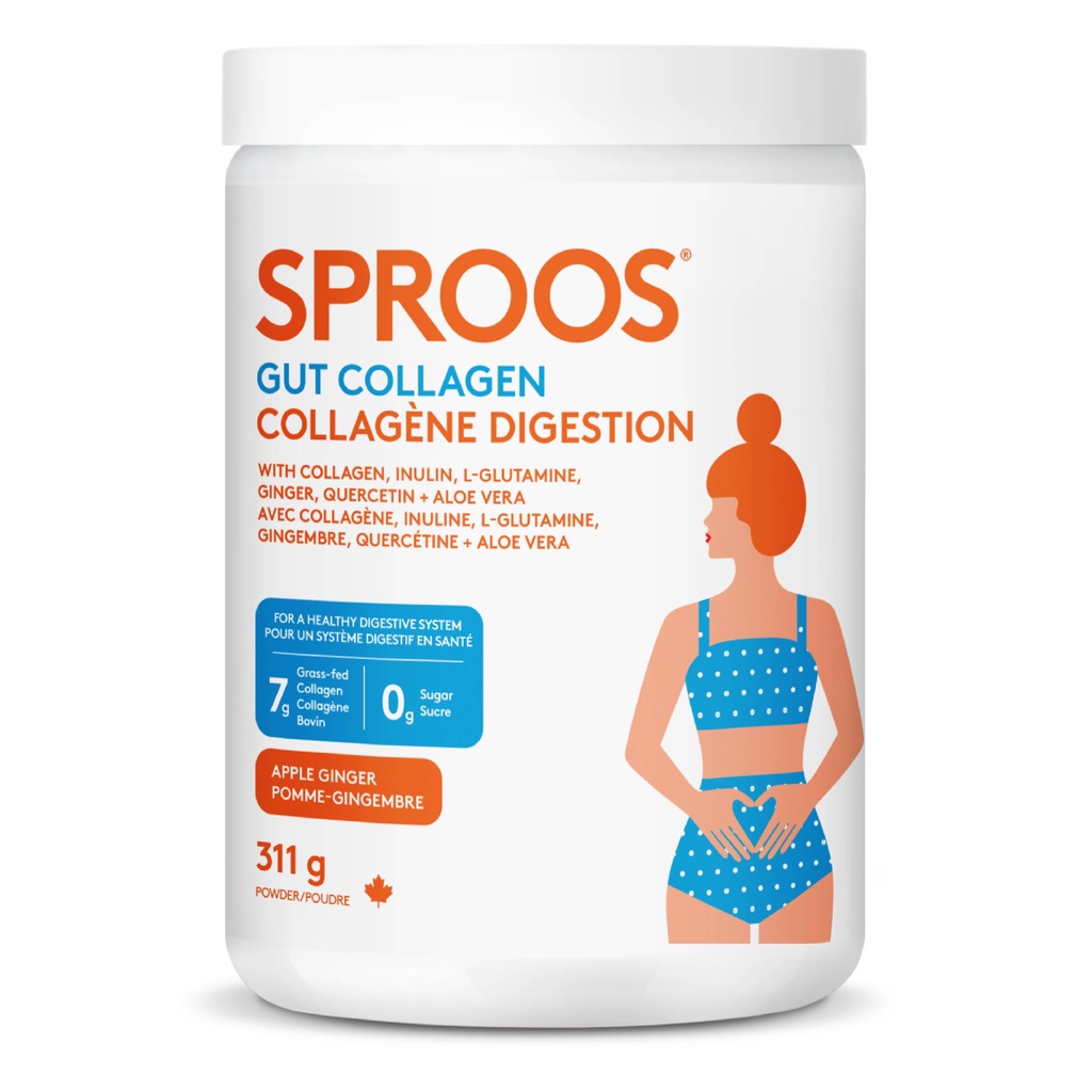 Bột pha Collagen thủy phân tốt cho da &amp; đường ruột Sproos Gut Collagen 311g