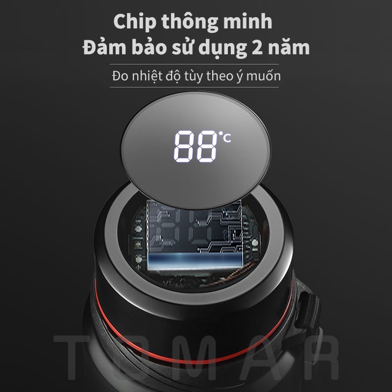 Bình giữ nhiệt bằng thép không gỉ dung tích lớn 420-1800ml