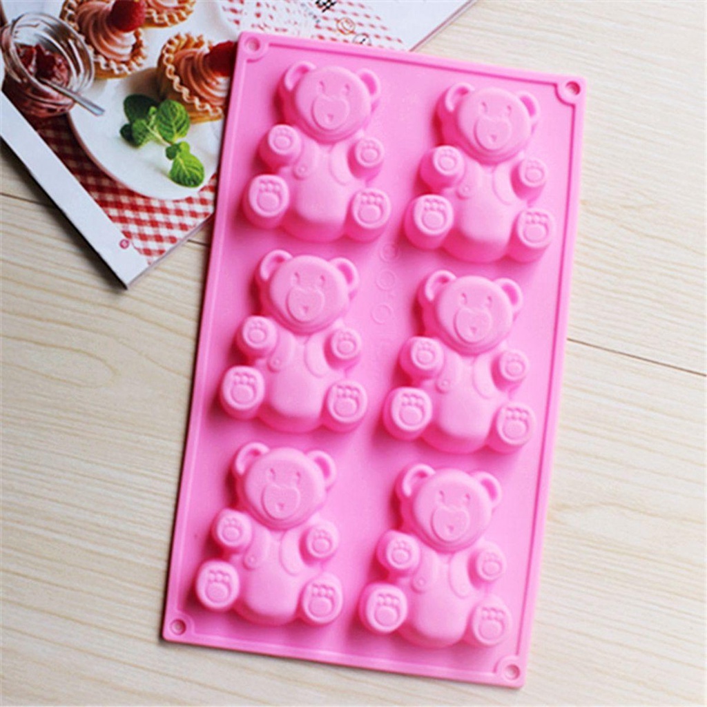 Khuôn Làm Bánh Hình Gấu Gummy Dễ Thương