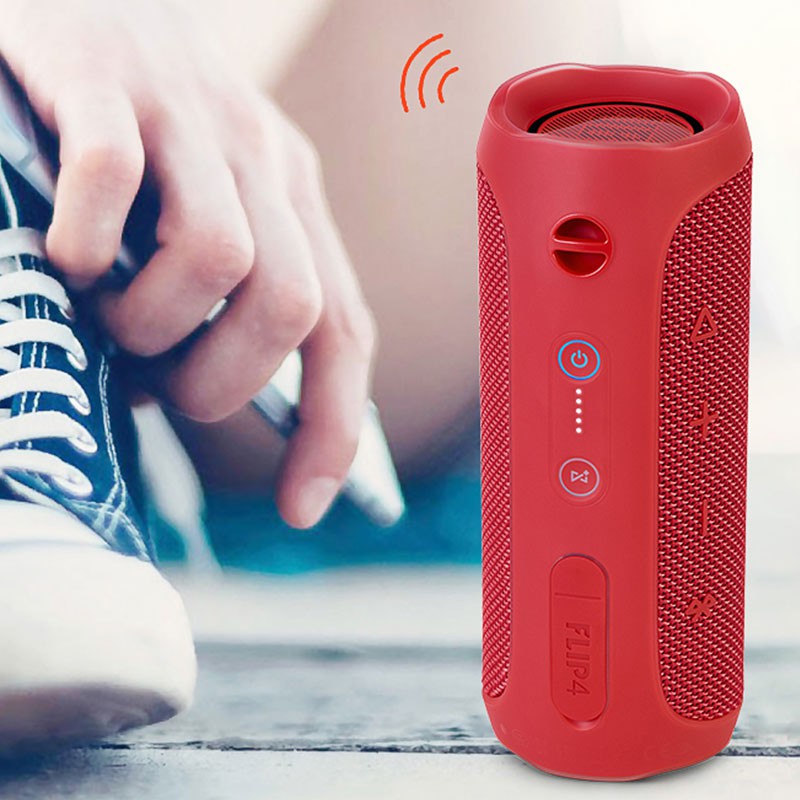 Loa bluetooth mini flip 4 Pedoz không dây, kết nối bluetooth bán kính 10m, chống nước JPX7, âm bass trầm, chân thực.