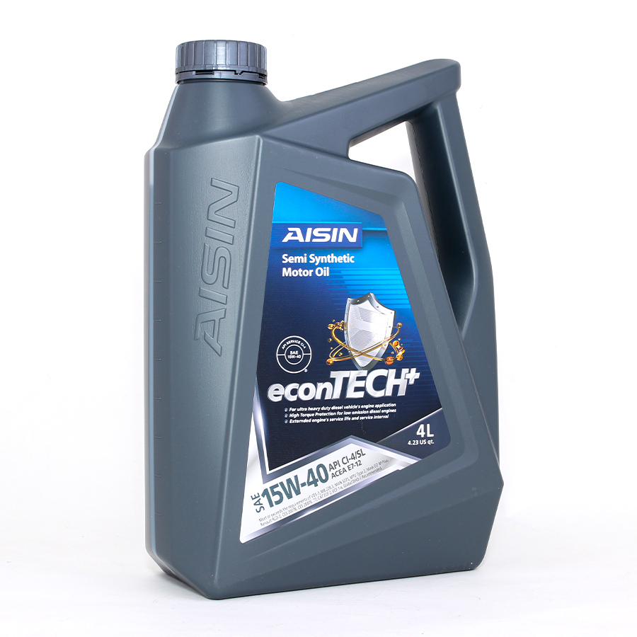 Nhớt Động Cơ AISIN ECSI1544P 15W-40 CI4 / SL Econtech+ Semi Synthetic 4L - Nhập Khẩu Chính Hãng
