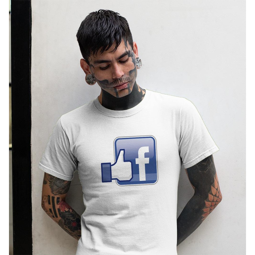 Áo thun in hình Icon like facebook và facebook