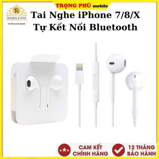 Tai Nghe dây iP 7/8/X xịn, tai nghe khay giấy, TỰ ĐỘNG KẾT NỐI Bluetooth dùng cho các dòng máy