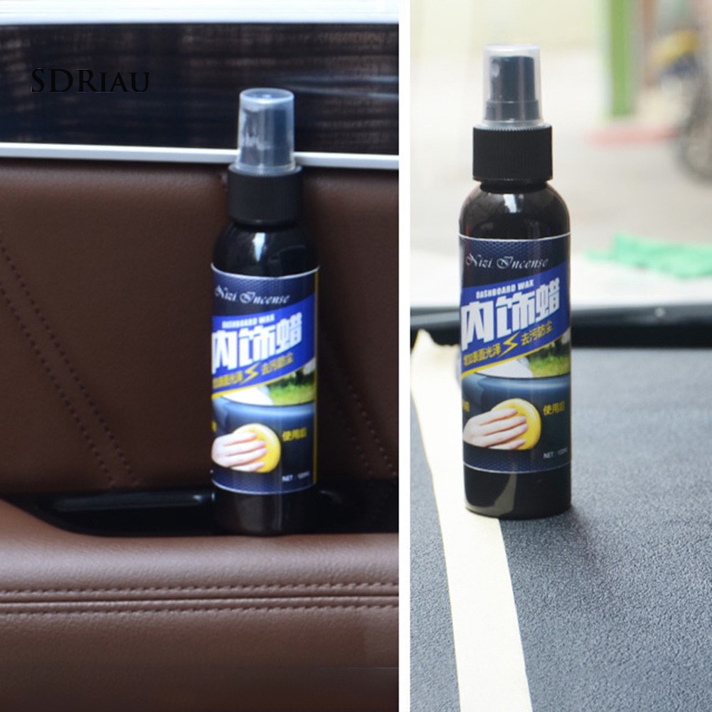 【Ready Stock】50ML Car Vehicle Wax Interior Restorer Dashboard Seat Glossing Maintenance Tool