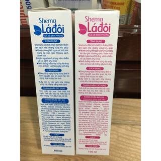 Sữa vệ sinh phụ nữ Shema lá đôi 100ml/200ml