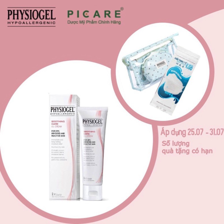 [CHÍNH HÃNG] Physiogel kem dưỡng ẩm HYPOALLERGENIC SC A.I CR. 50ML