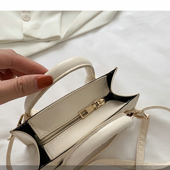 Túi Đeo Chéo JASMIN NOIR Dáng Vuông Nhỏ Họa Tiết Hình Thoi Đơn Giản Thời Trang Cho Nữ