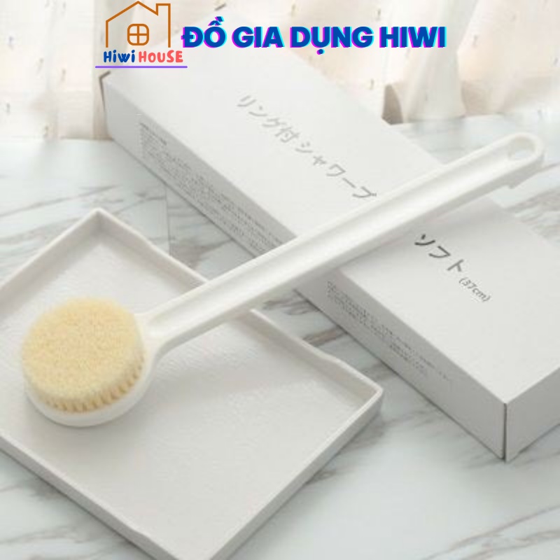 Bàn Chải Cọ Chà Lưng Muji Nhật Bản, Cây Bông Tắm Chà Lưng