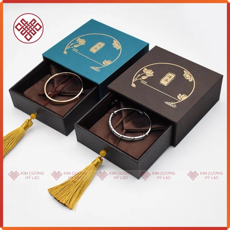 Hộp Gấm Quà Tặng Đựng Đồ Phong Thuỷ May Mắn [Kim Cương Hỷ Lạc]