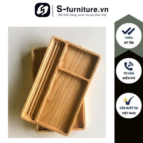 Khay Gỗ Để Bàn Làm Việc Đa Năng, Gỗ Tự Nhiên, Đựng Đồ Dùng