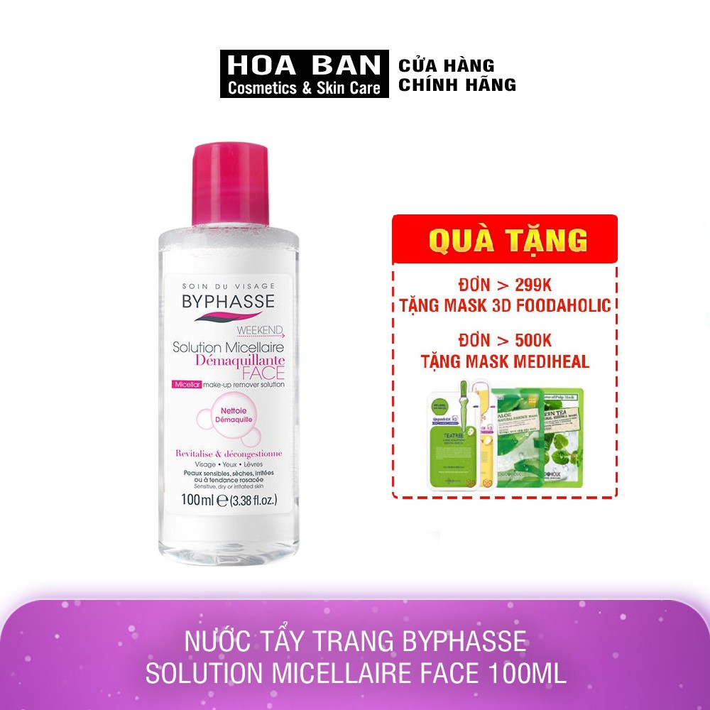 Nước Tẩy Trang Byphasse Micellaire Face Make Up Remover Solution 100ml