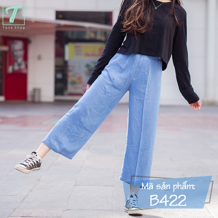 Quần ống rộng (quần culottes) jean - Đẹp Xinh Rẻ - Tone shop